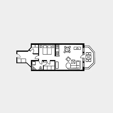 Strandvillen - 1-raum-ferienwohnung Mit Meerblick Und Balkon Sv-763 * Binz